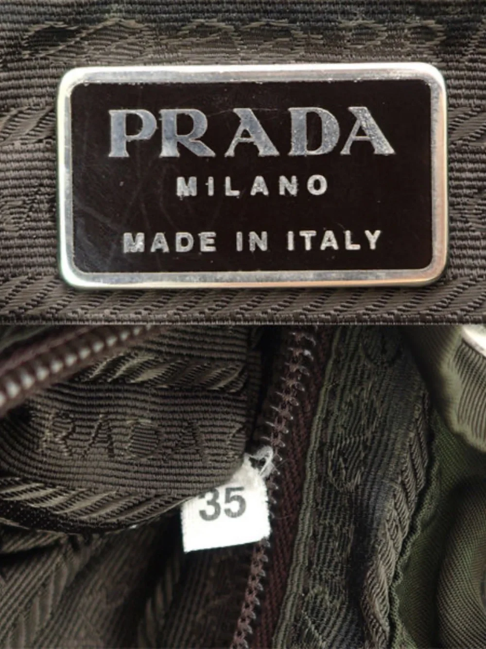 Vintage Prada Tessuto Nylon Backpack – Dark Green/Khaki